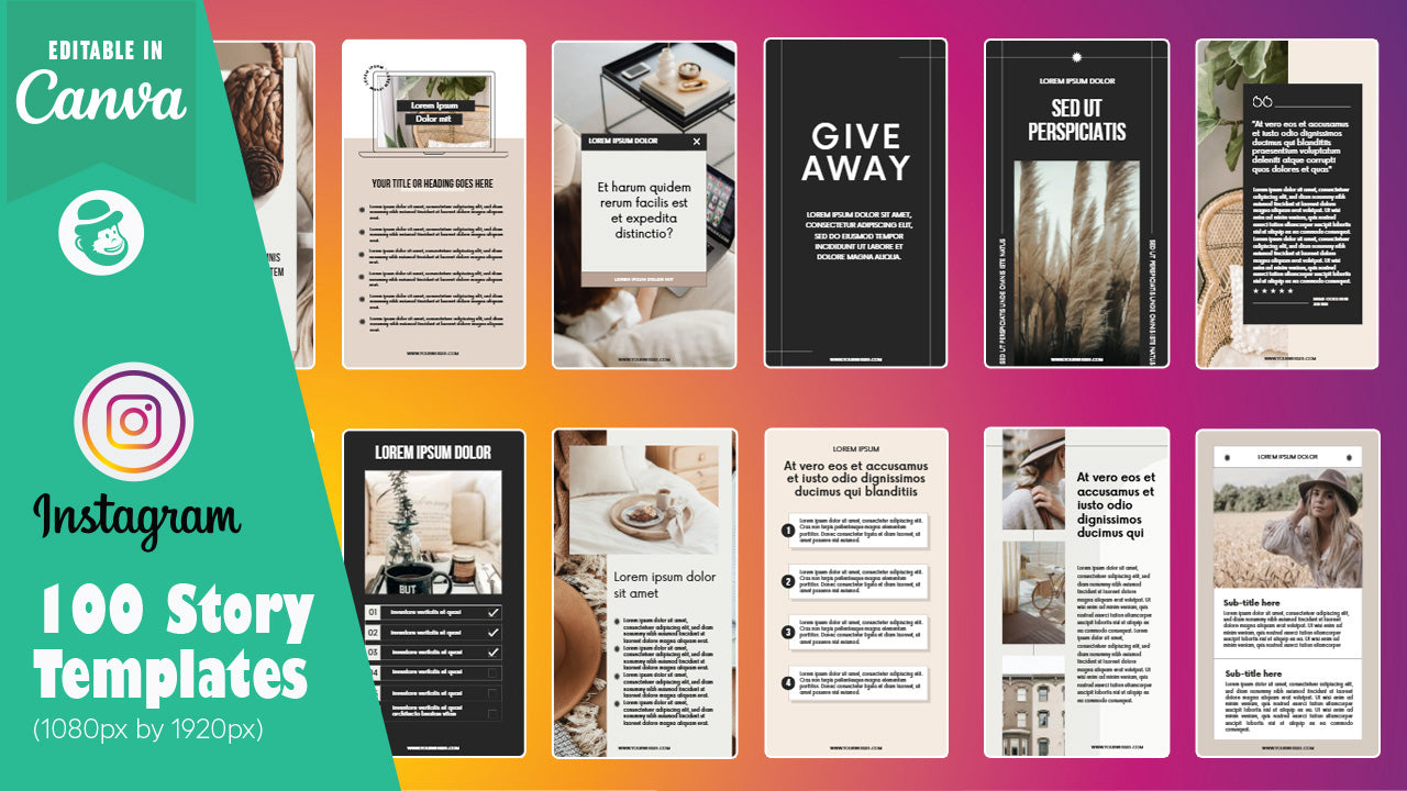 200 Aesthetic Editable Instagram Templates – Canva