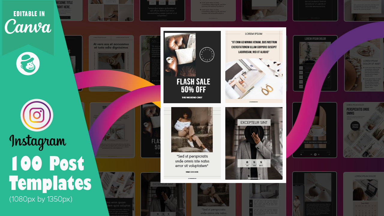 200 Aesthetic Editable Instagram Templates – Canva
