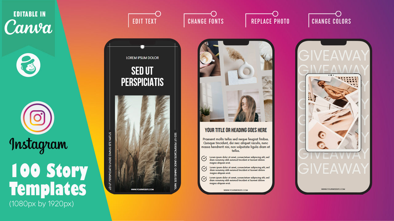 200 Aesthetic Editable Instagram Templates – Canva