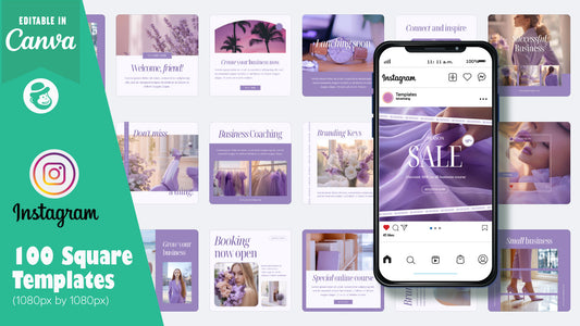 100 Purple Color Brand Building Instagram Post & Story Templates – Canva