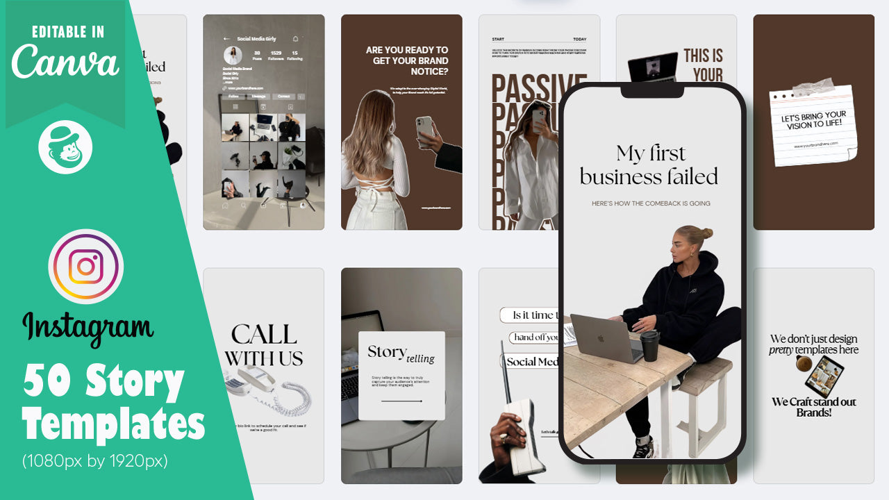 50 Social Media Agency Instagram Post & Story Templates – Canva