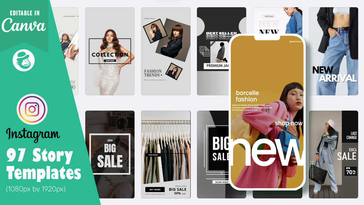 97 Fashion Instagram Post & Story Templates – Canva