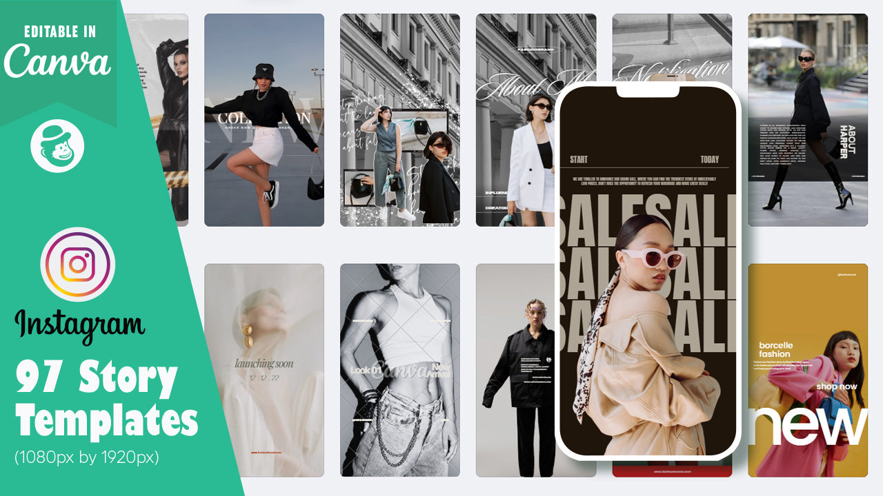 97 Fashion Instagram Post & Story Templates – Canva