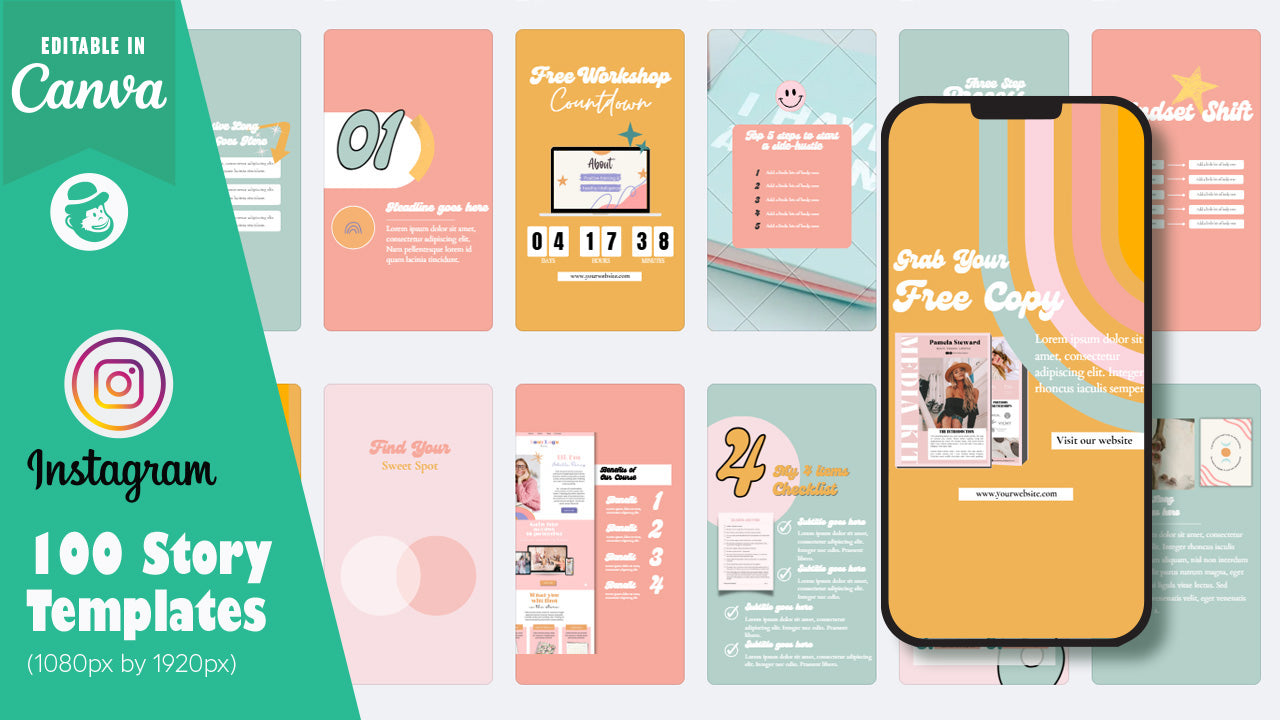 100 Pastel Pink Instagram Post & Story Templates – Canva