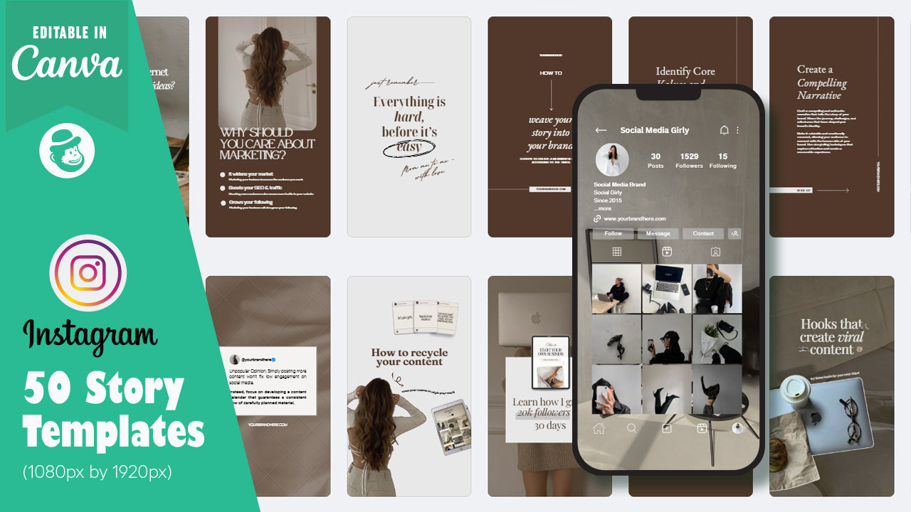 50 Social Media Agency Instagram Post & Story Templates – Canva