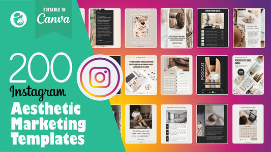 200 Aesthetic Editable Instagram Templates – Canva