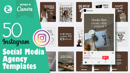 50 Social Media Agency Instagram Post & Story Templates – Canva