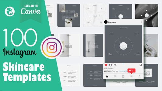 100 Skincare Instagram Post & Story Templates – Canva