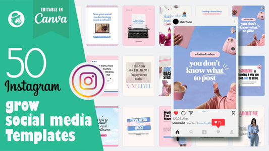 50 Grow Social Media Vertical Templates – Canva