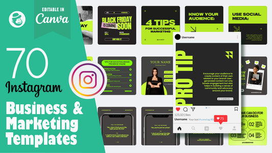 70 Business and Marketing Instagram Post & Story Templates – Canva